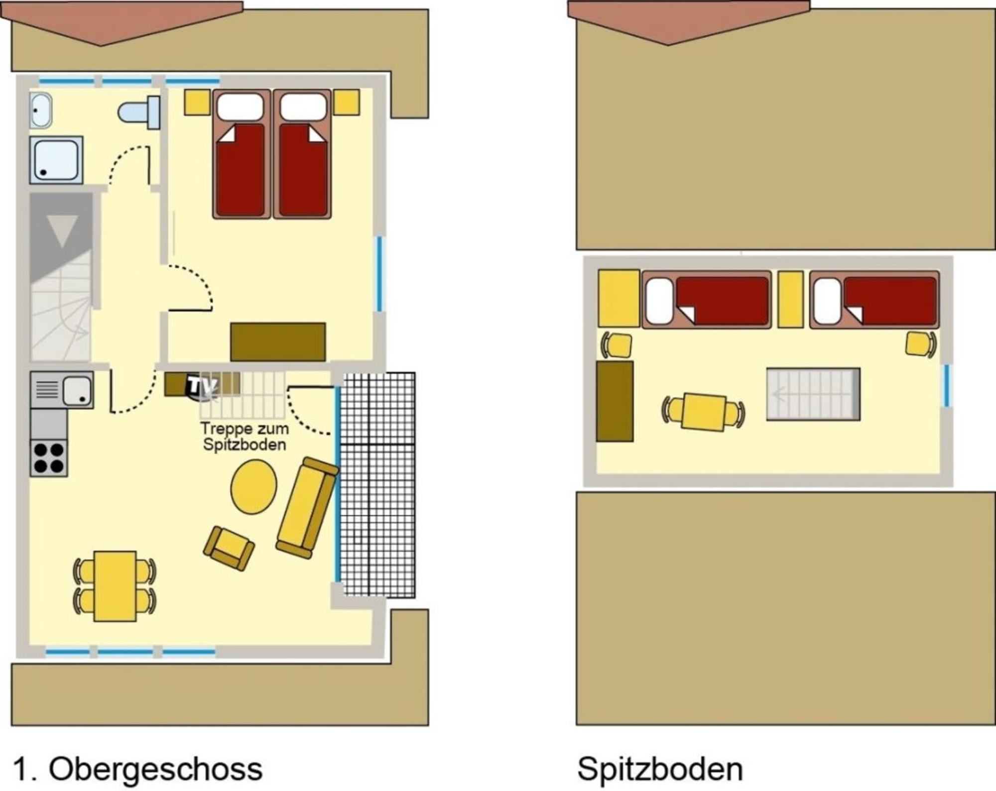 Ferienwohnung Nr 02 Og Spitzboden Борн Екстериор снимка